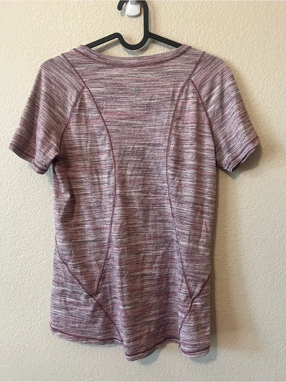 lululemon athletica Marled Pink Short-Sleeve Tee